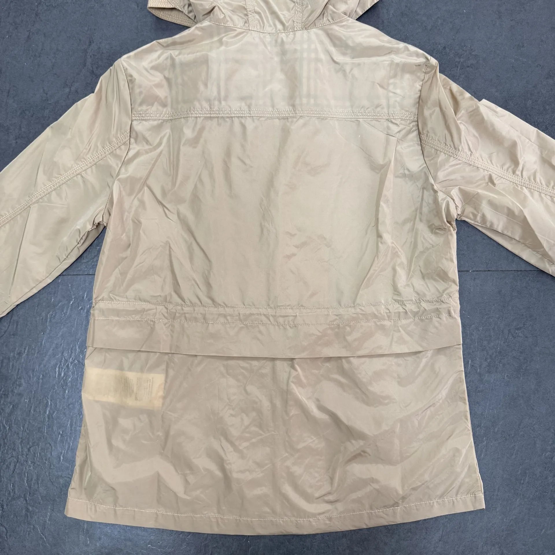 Burberry Lightweight Hooded Windbreaker Beige Outerwear - 4