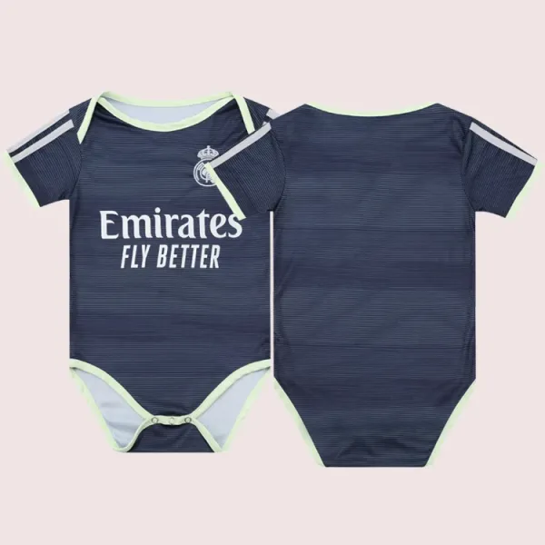 Real Madrid Baby Onesie Navy with Lime Trim Sleepwear - 1