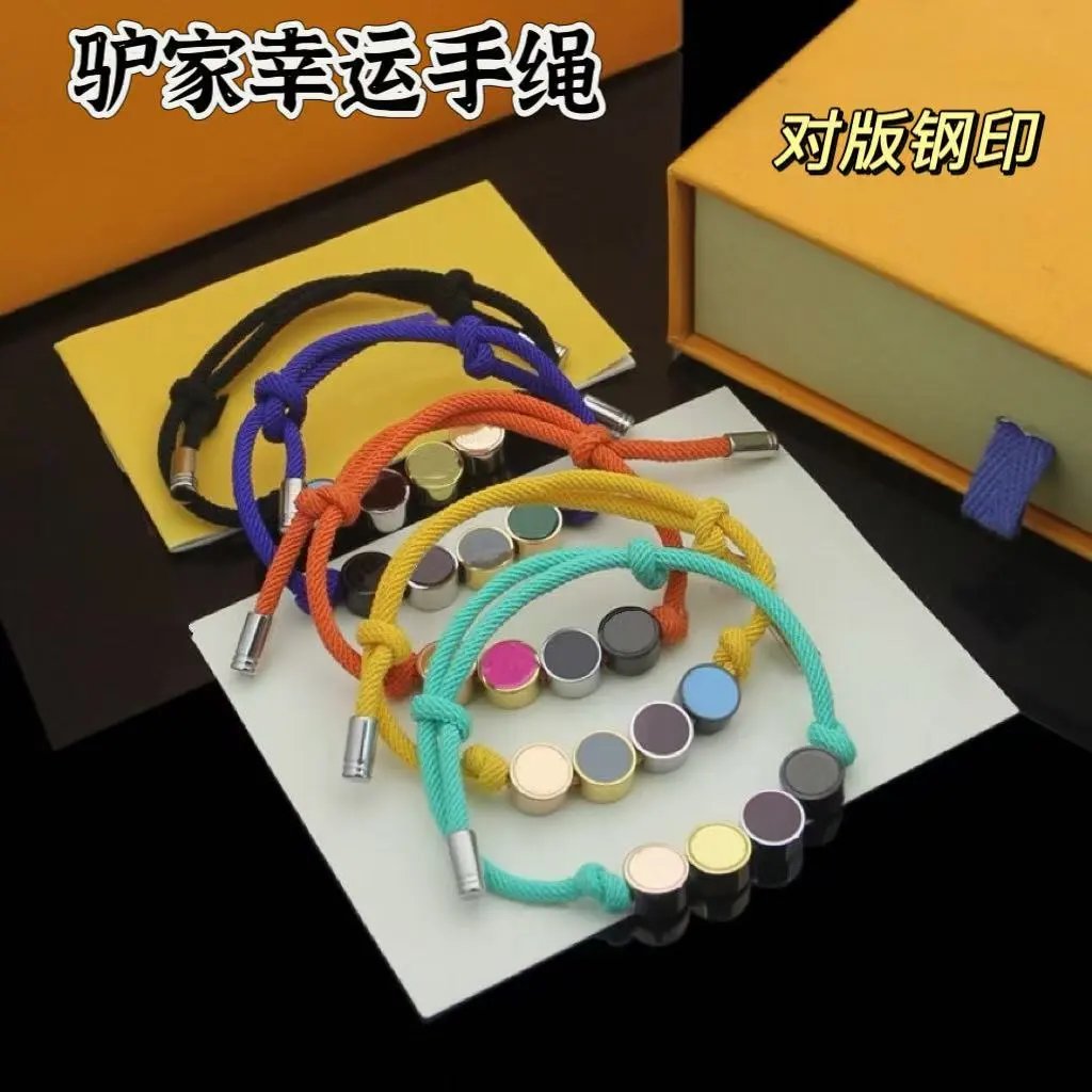 Design Lucky Donkey Rope Bracelet Pink Multicolor Bracelets Jewelry - 3