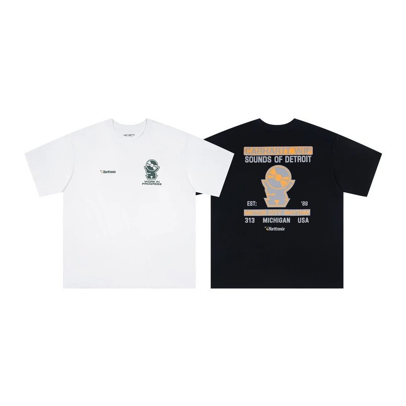 Carhartt Work In Progress Up Up Up Up T-Shirt White and Black - 15