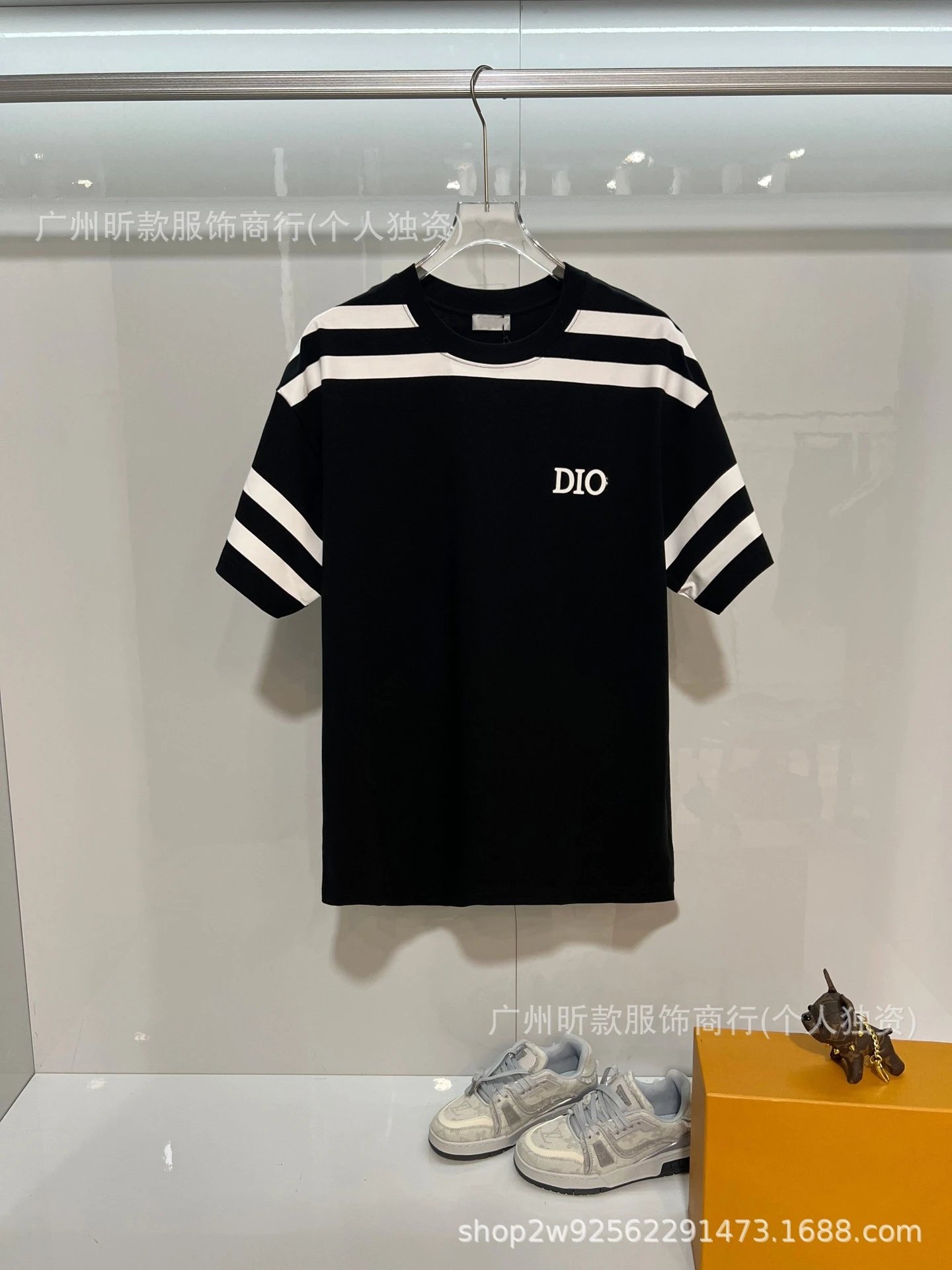 Fendi Monster Eye Polo White with Black Trim Polo Shirt - 12
