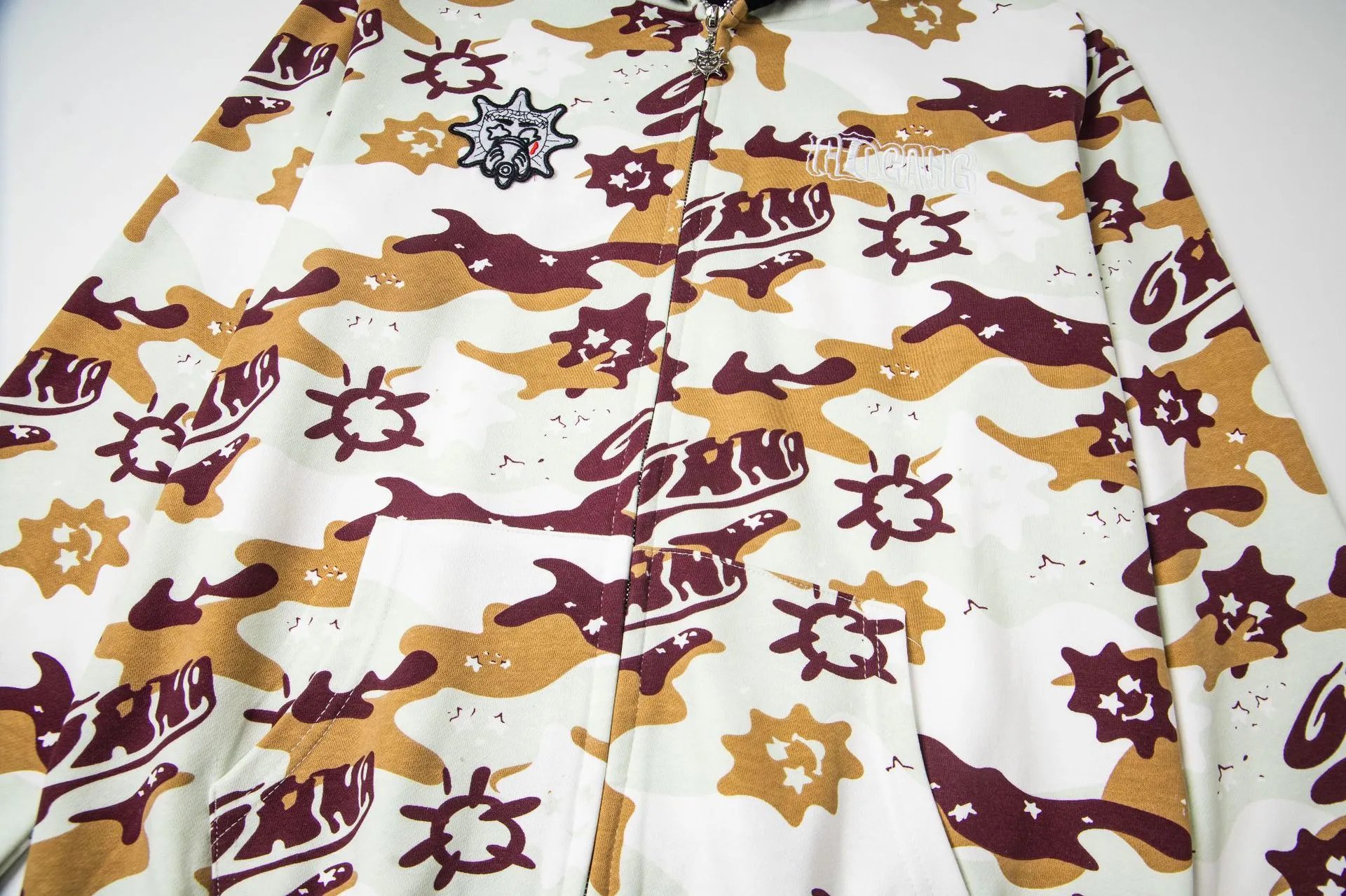 Design Glory Gang Camo Print Hoodie Multicolor Hoodie - 15