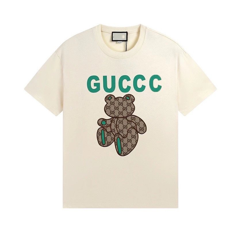 Gucci GG Smiley Tape Polo White Polo Shirt - 8