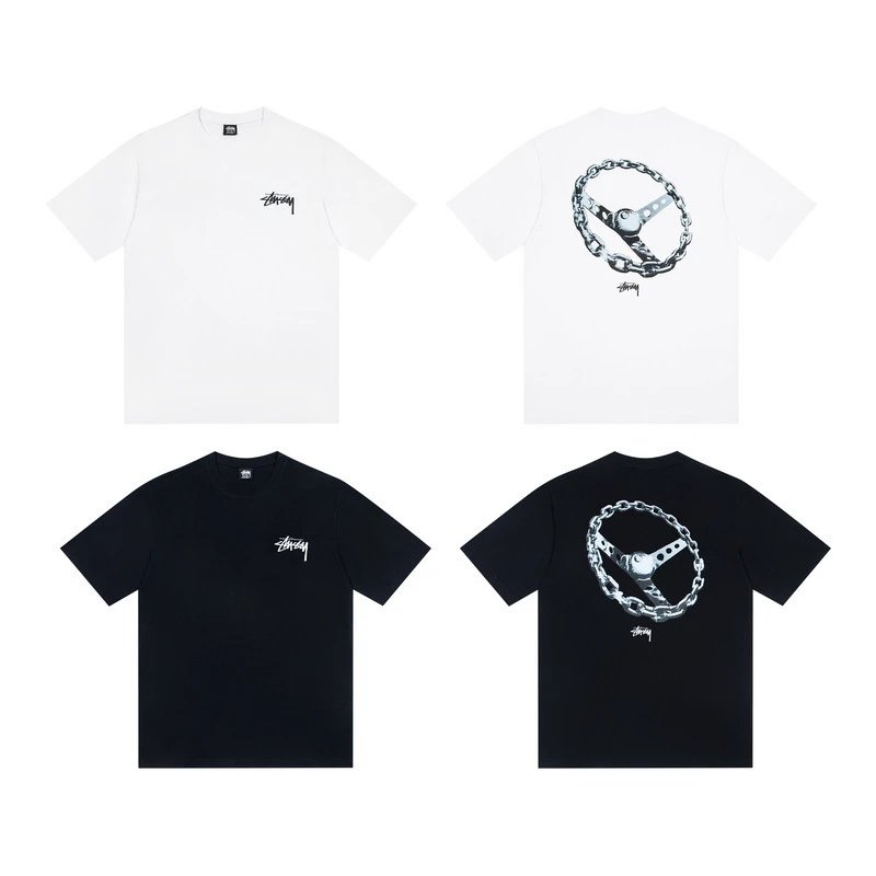 Design Flame Graphic T-Shirt Black - 4