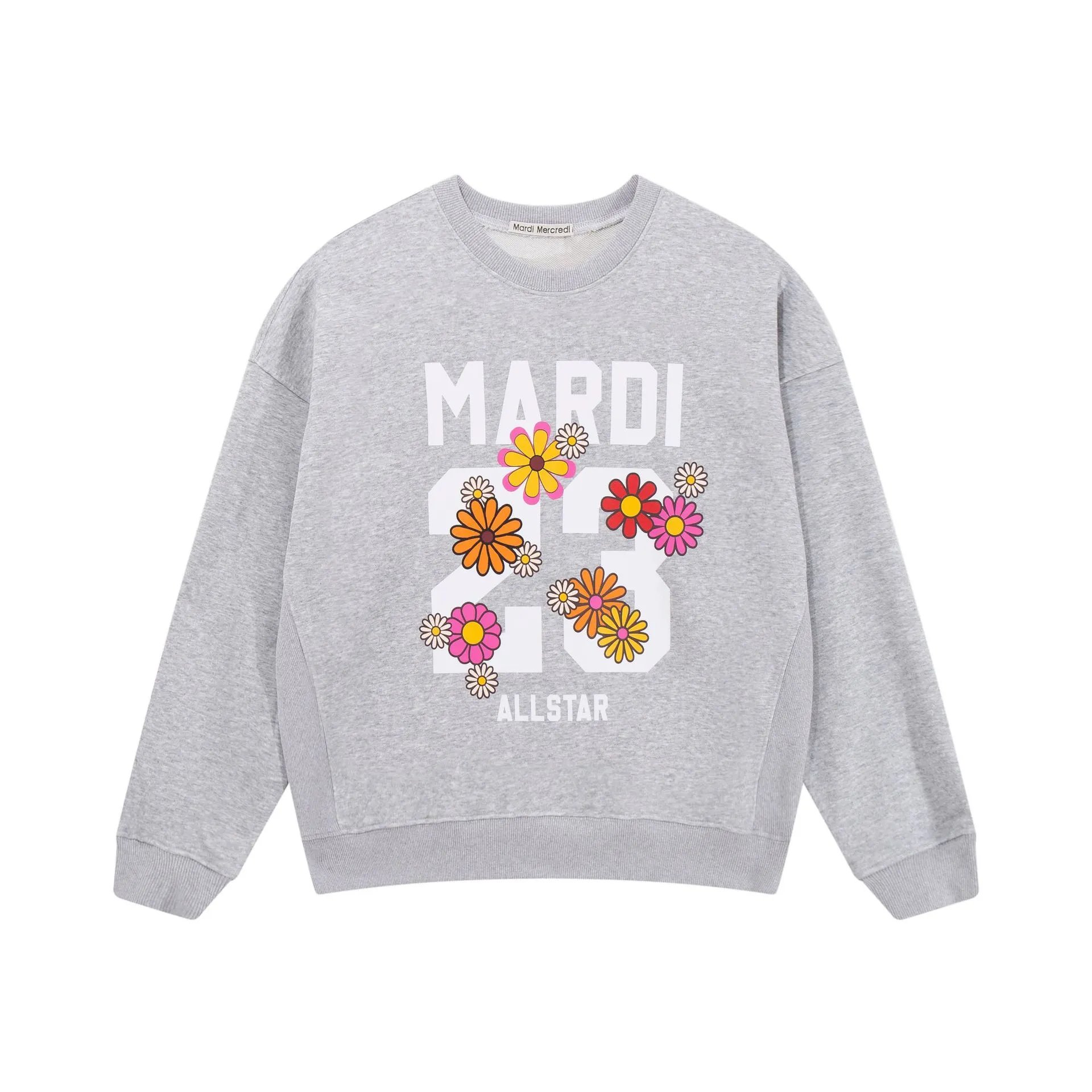 Mardi Mercredi Dog Print Navy Sweatshirt Hoodie - 7