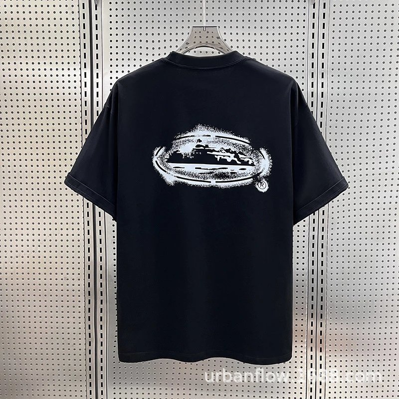 Design UFO Graphic Print Black T-Shirt - 21