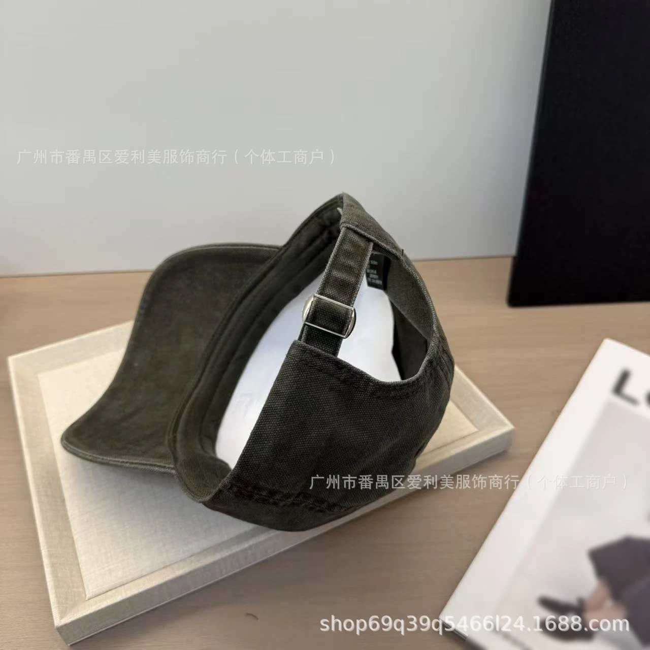 Design Minimalist Double-O Embroidered Black Baseball Cap - 18