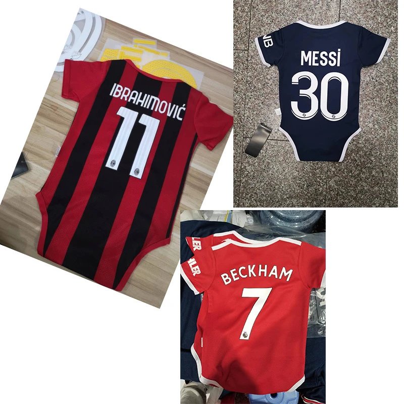 Design Argentina National Team Lionel Messi #10 Baby Onesie White Light Blue Striped Jersey Clothing - 8