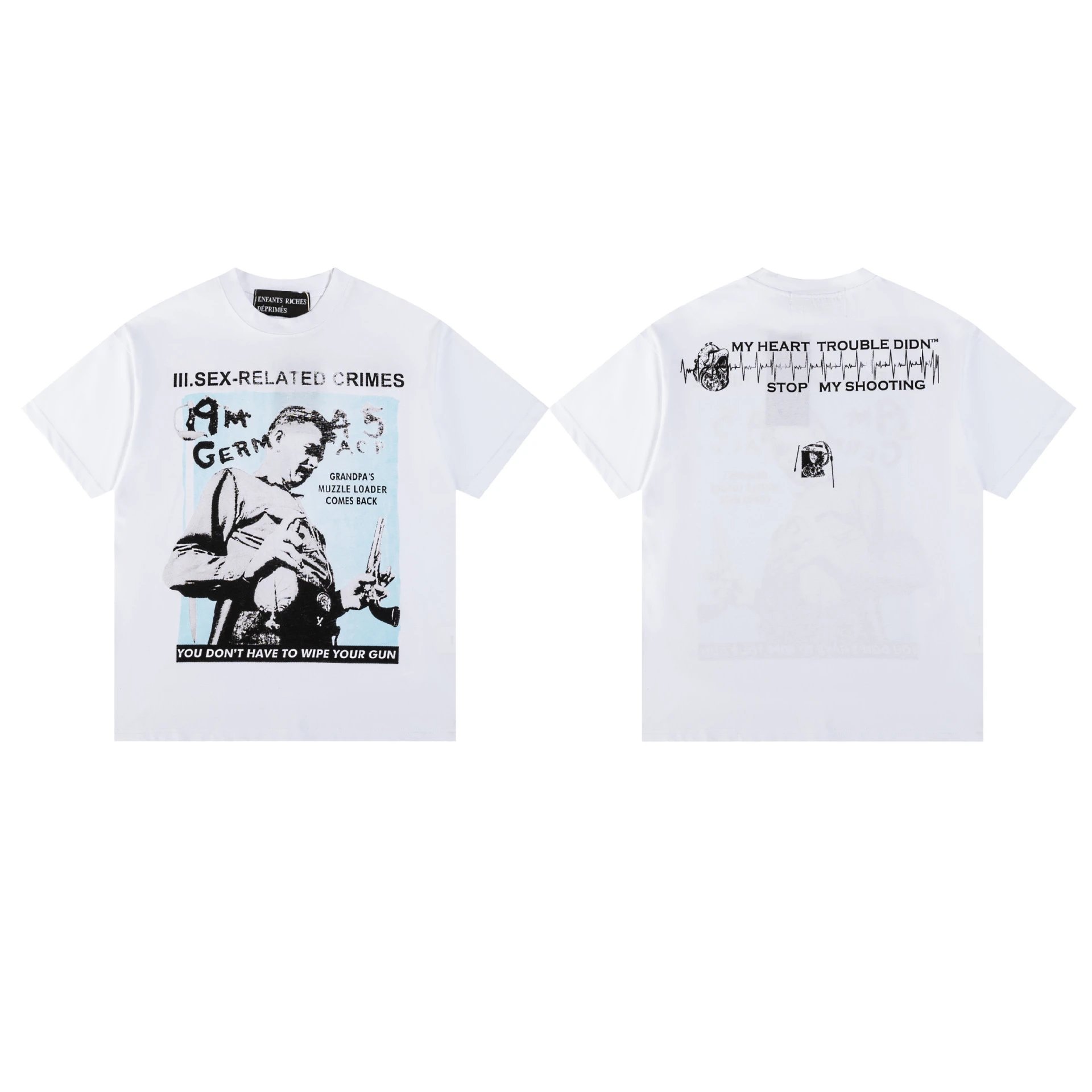 Enfants Riches Déprimés Graphic Print Black T-Shirt - 13