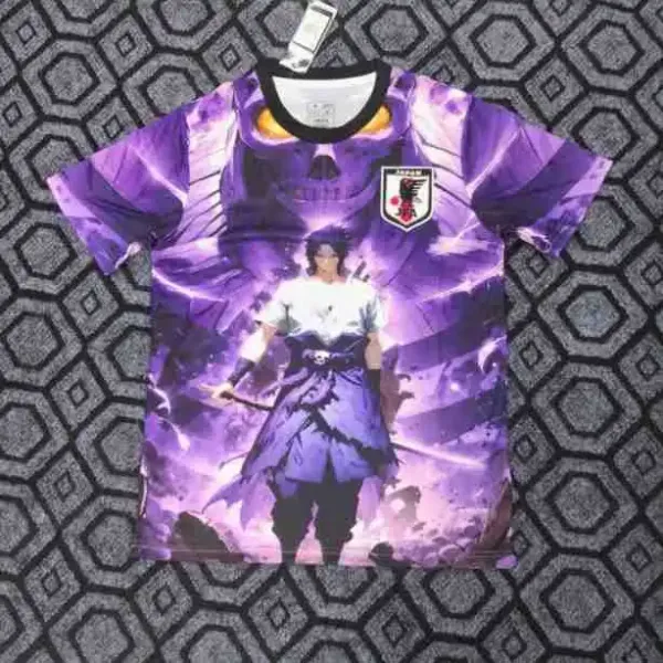 Design Sasuke Uchiha Purple Chidori Graphic T-Shirt - 1