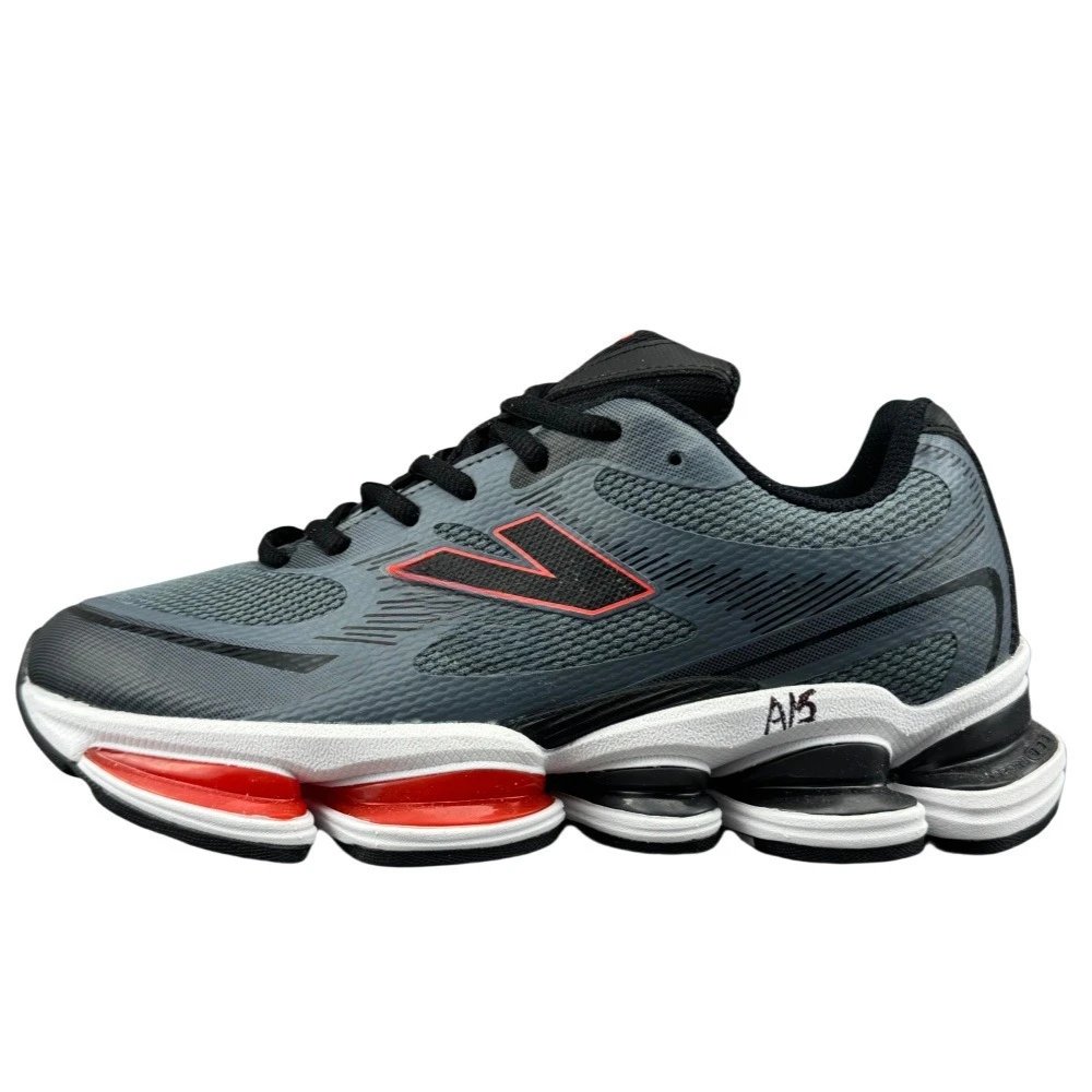 New Balance A15 Gray Black Red Running Shoes - 20