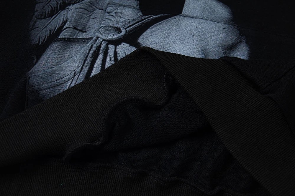 Design Mixed Emotion Emotion Graphic Hoodie Black Hoodie - 8