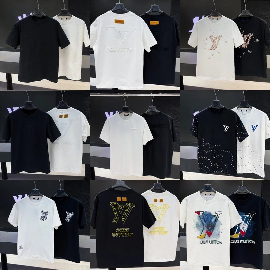 Louis Vuitton Monogram Embroidered Black T-Shirt - 2