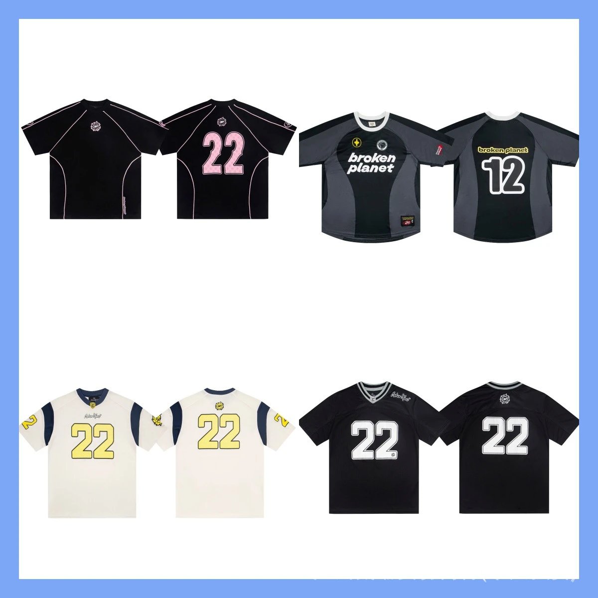 Design 3F x Baker Mayfield Jersey Black White Number 22 Football Jersey - 2