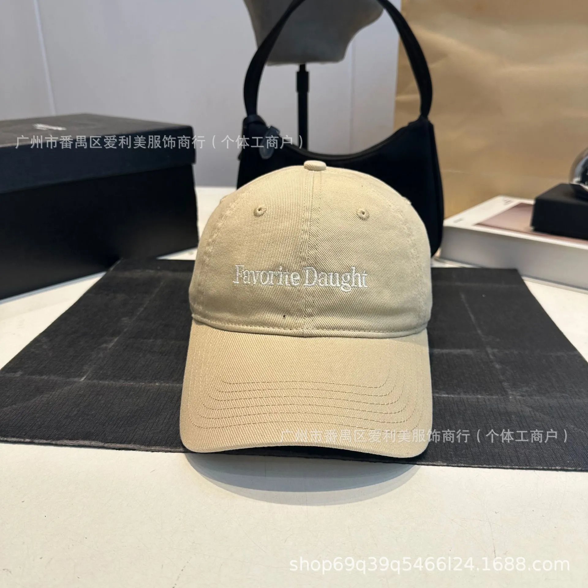 Design Favorite Daught Embroidered Brown Baseball Cap - 9
