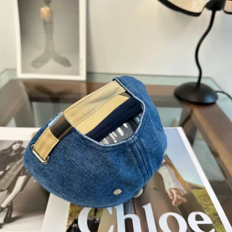 Chanel Denim Baseball Cap Black and Gray - 12