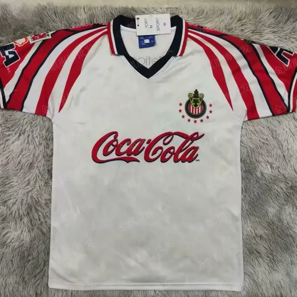 Design Coca-Cola x Chivas Guadalajara 1997 Away Jersey White / Red Jersey - 1