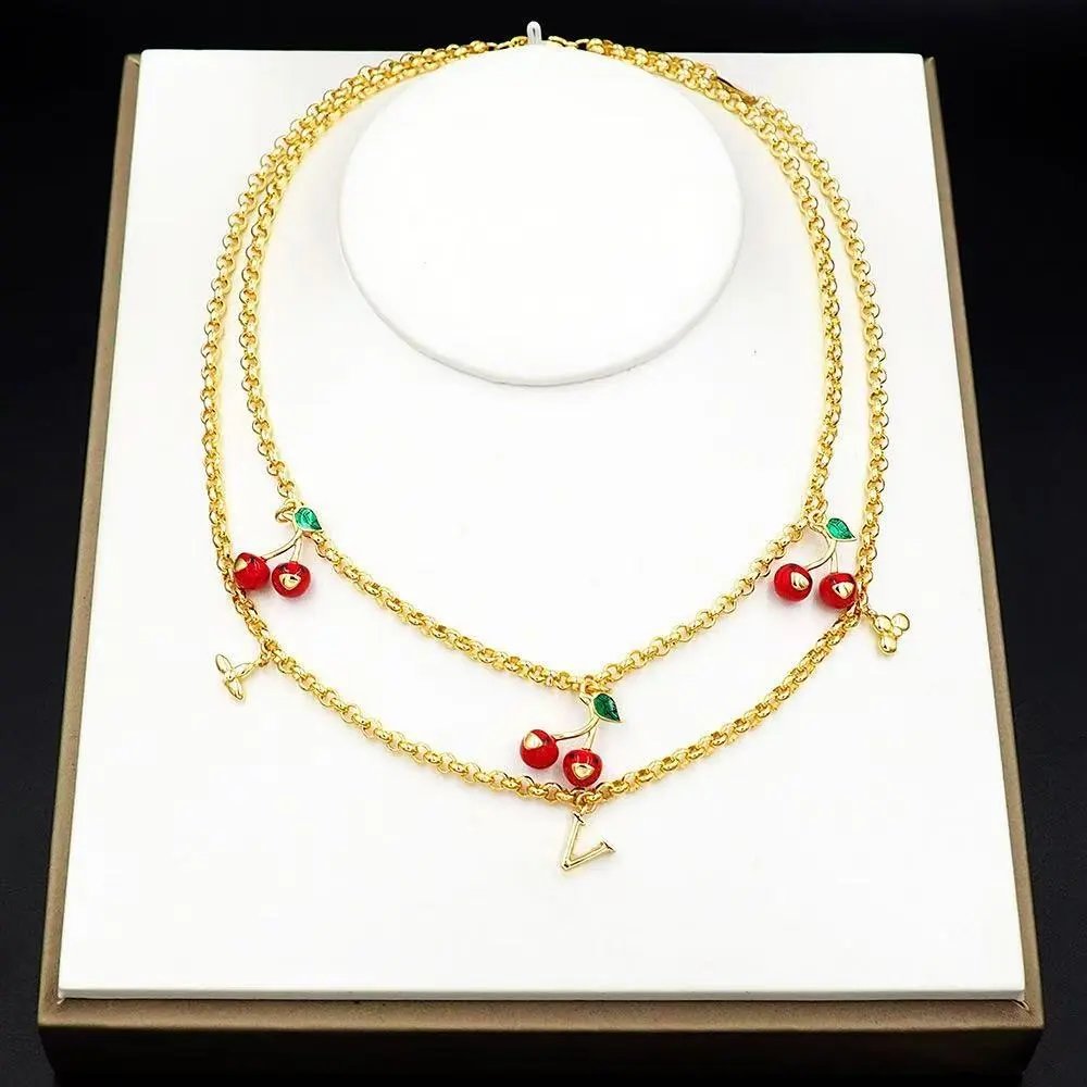 Valentino VLogo Cherry Charm Gold-Tone Bracelet Jewelry - 6