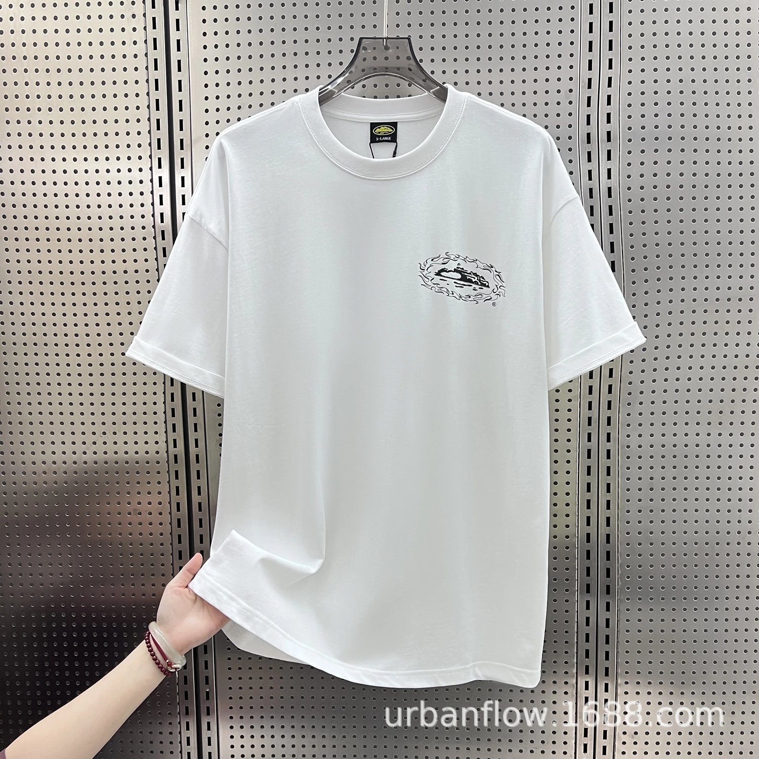 Design UFO Graphic Print Black T-Shirt - 23