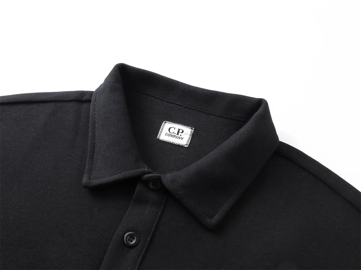 C.P. Company Slim Fit White Polo Shirt Tops Polo - 22