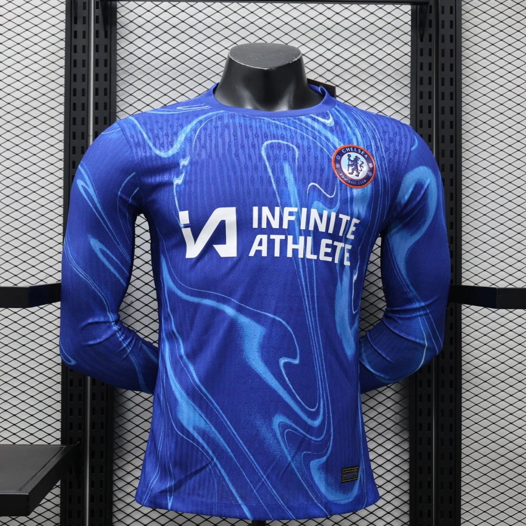 Inter Milan 2024-25 Third Jersey White Blue Geometric Pattern Long-Sleeve Jersey - 13