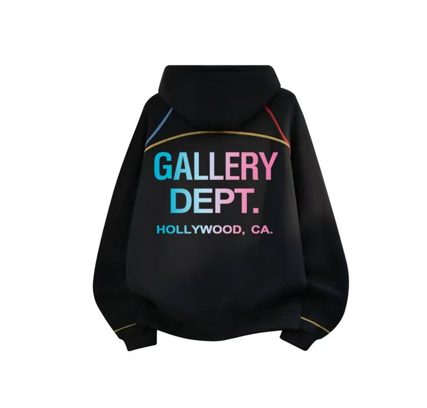 Gallery Dept Gallery Dept. Hollywood, CA Hoodie Black Multicolor - 5