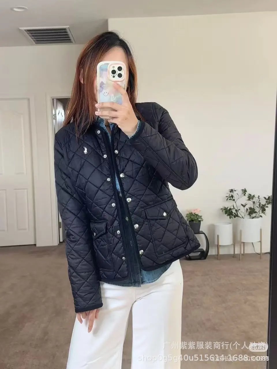 Polo Ralph Lauren Quilted Diamond Stitch Jacket Navy - 13