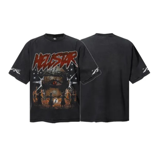 Hellstar Helstar Graphic Tee Black T-Shirt - 1