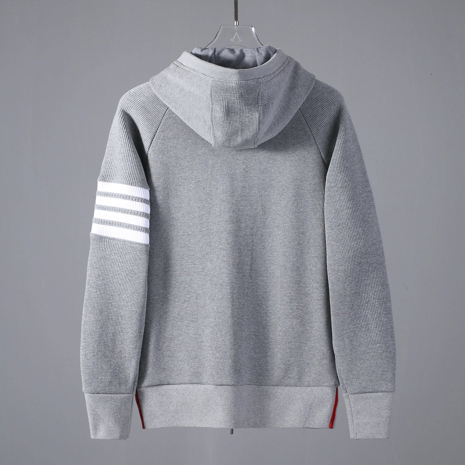 Thom Browne 4-Bar Stripe Hoodie Gray - 5
