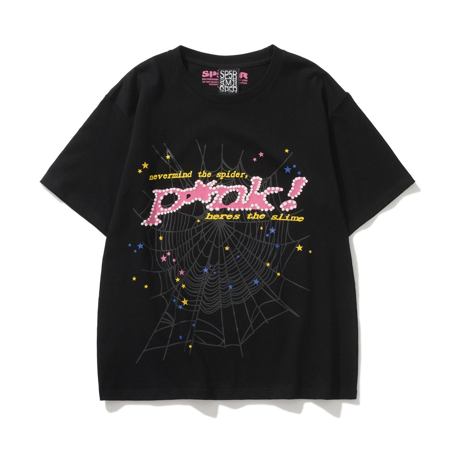 Spider! Spider Web 555 Graphic Black T-Shirt - 7
