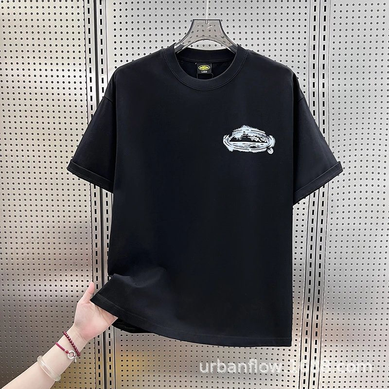 Design UFO Graphic Print Black T-Shirt - 20