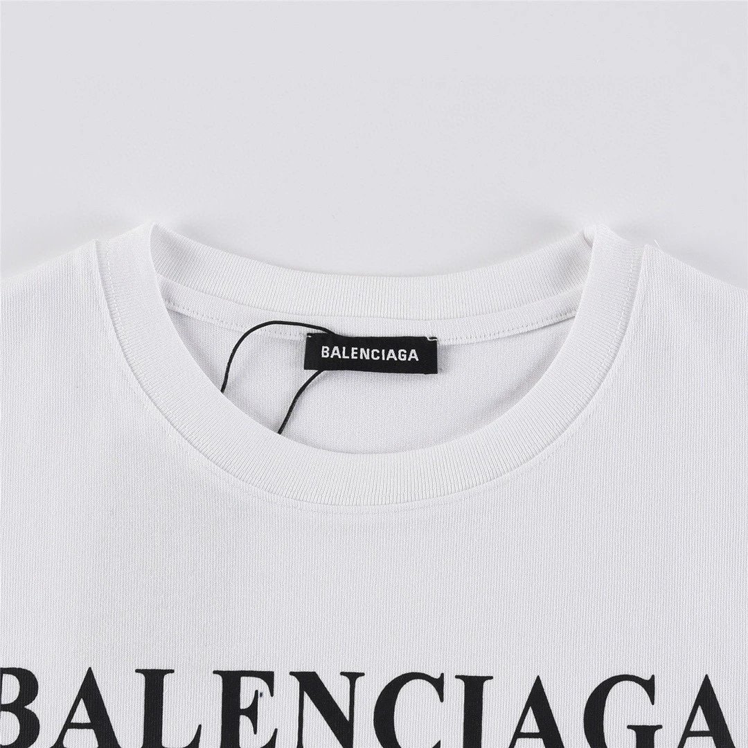 Balenciaga Provocative Text Print White T-Shirt - 5