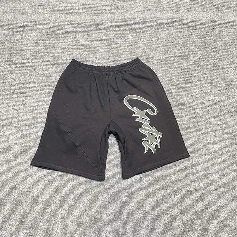 Design Script Logo Shorts Black - 1