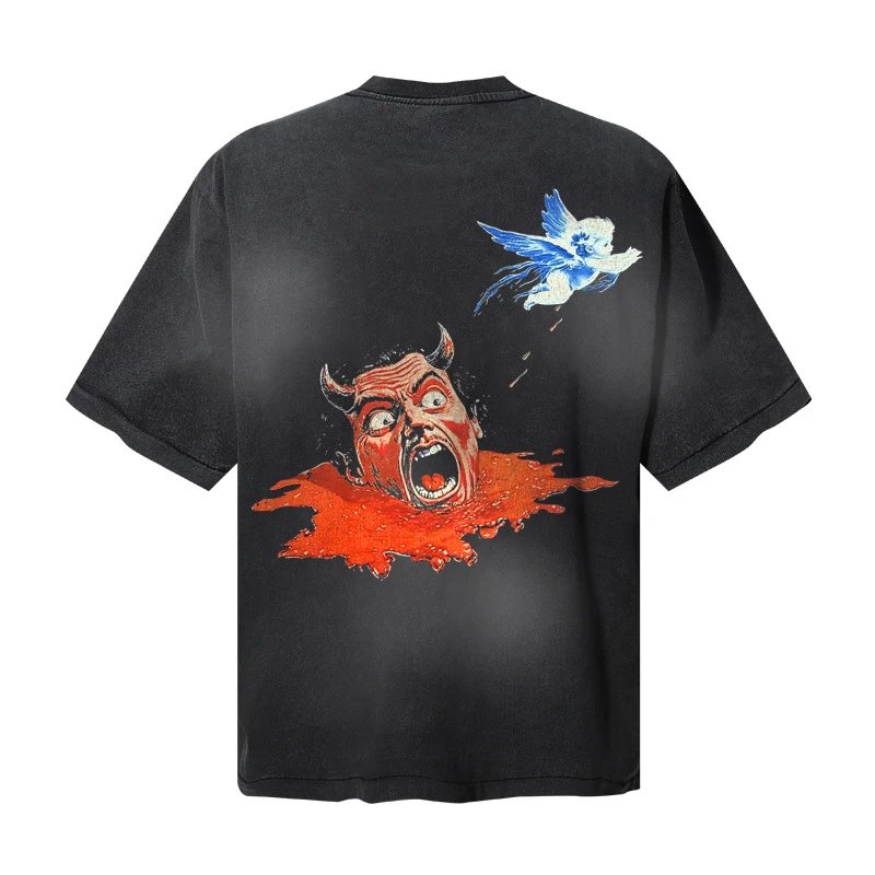 Hellstar Studios Graphic Print Black Oversized T-Shirt - 12