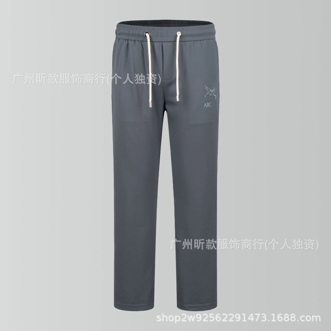 Design Technical Pants Black Full-Open Style Pants - 3