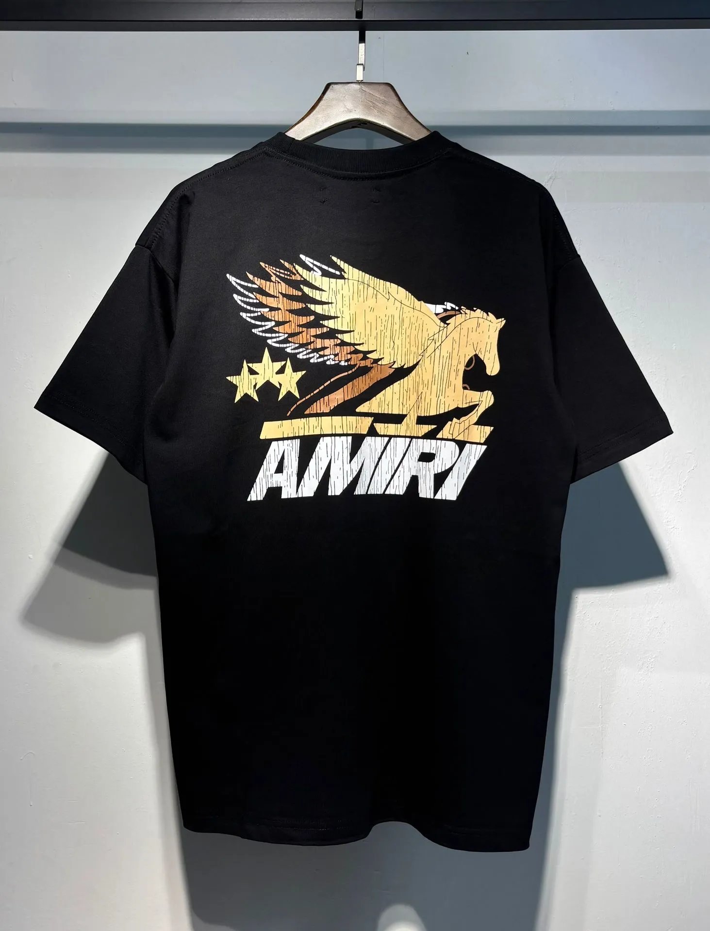 Amiri Hollywood Arch Logo Black T-Shirt - 22