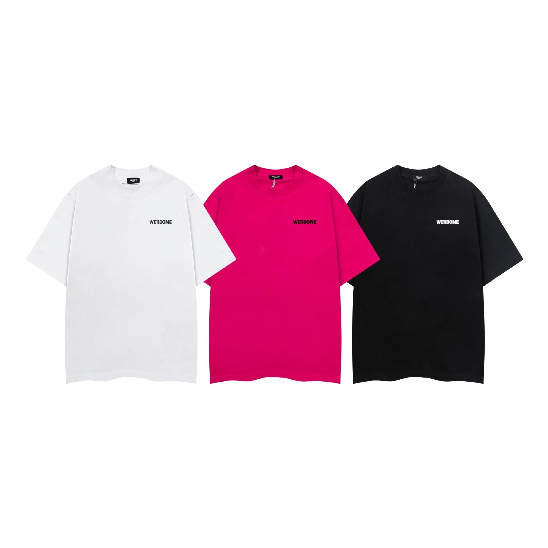Design Wetdone Distorted Logo Black Oversized T-Shirt T-Shirts - 14