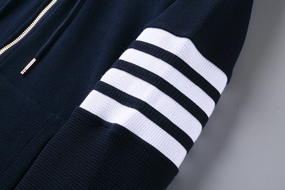 Thom Browne 4-Bar Stripe Hoodie Gray - 18