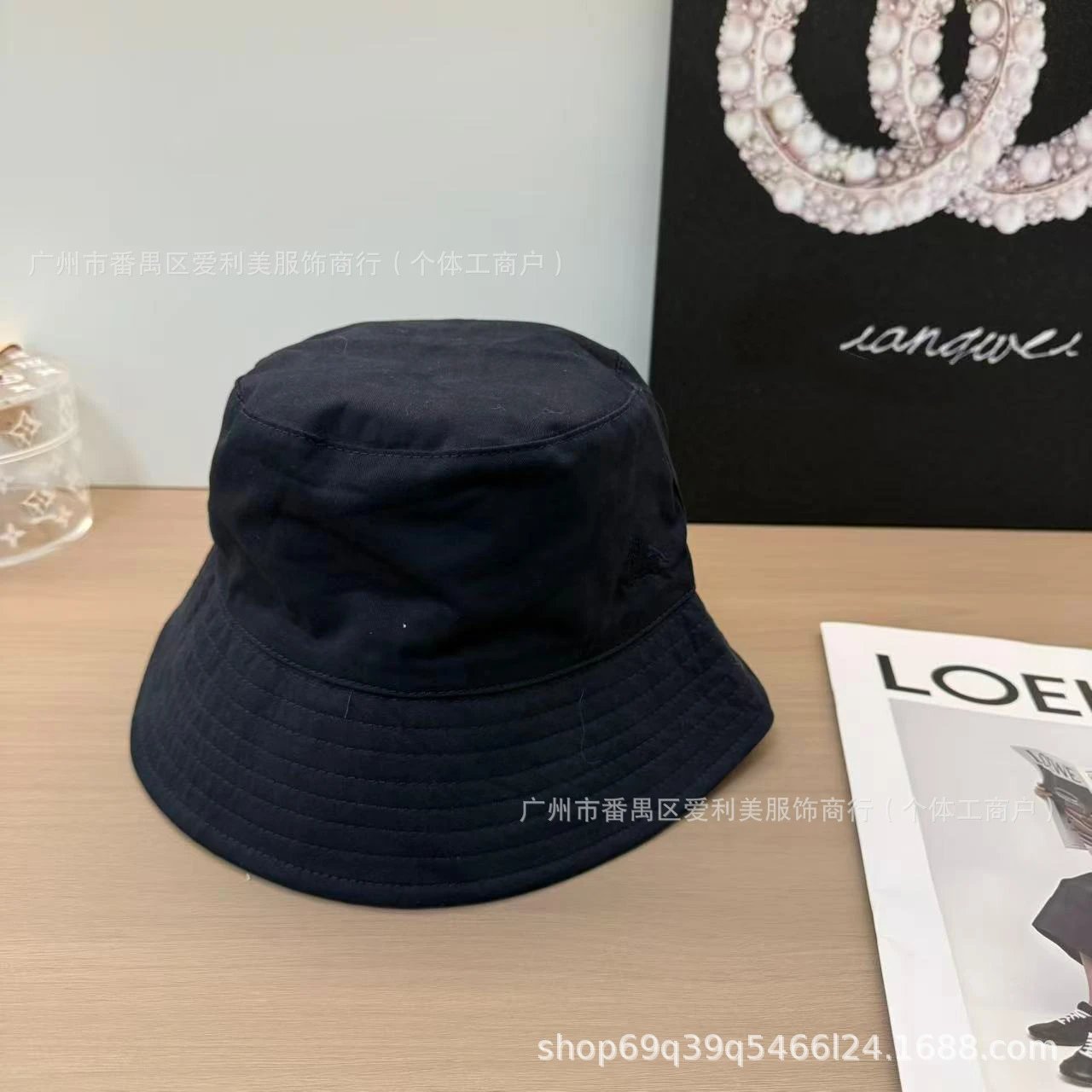 Design Bucket Hat Pink Cotton Canvas Hat - 11