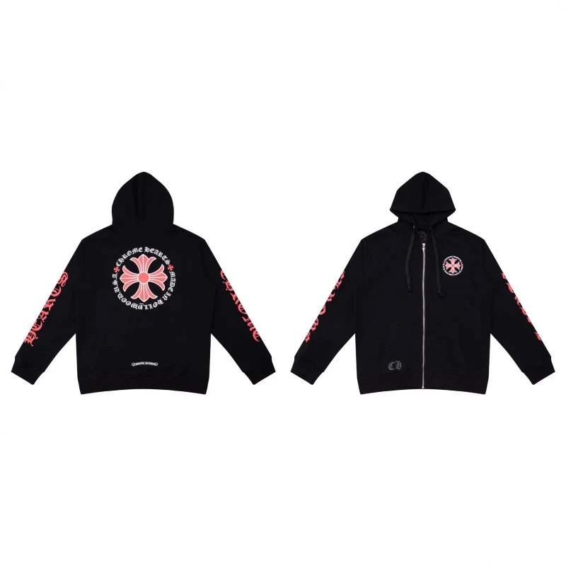 Chrome Hearts Hoodies & Sweatshirts Graphic Full-Zip Hooded Sweatshirt image 4