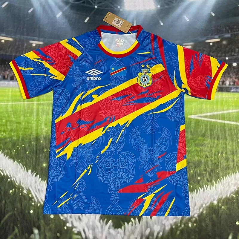 Umbro DR Congo National Team 2023 Home Jersey Red Yellow - 3