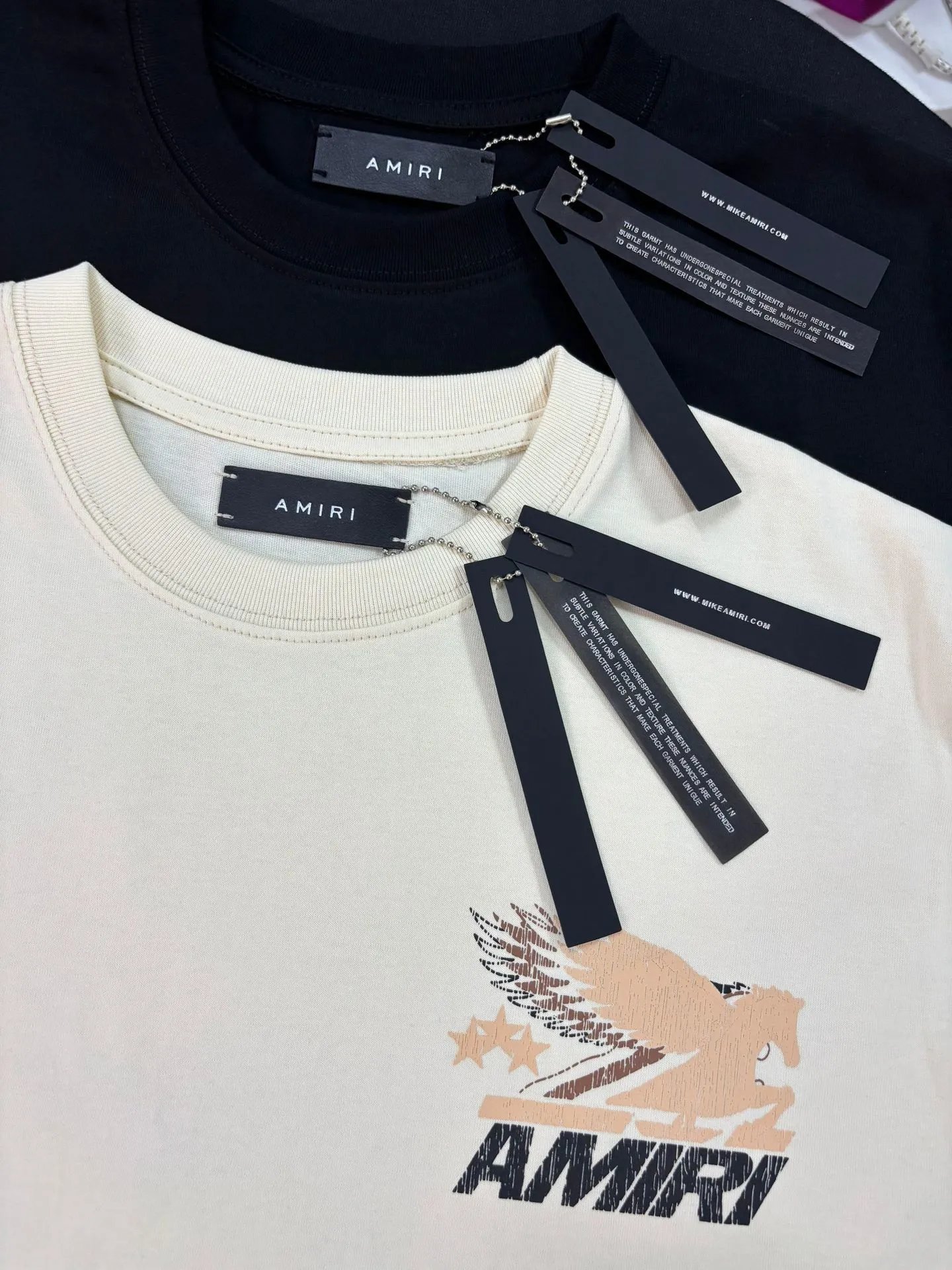 Amiri Hollywood Arch Logo Black T-Shirt - 24