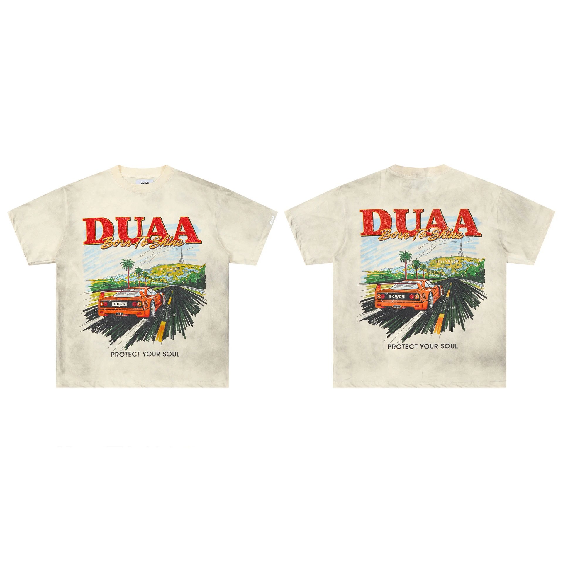 Design DUAA Racing Trophy Graphic T-Shirt Orange T-Shirts - 18