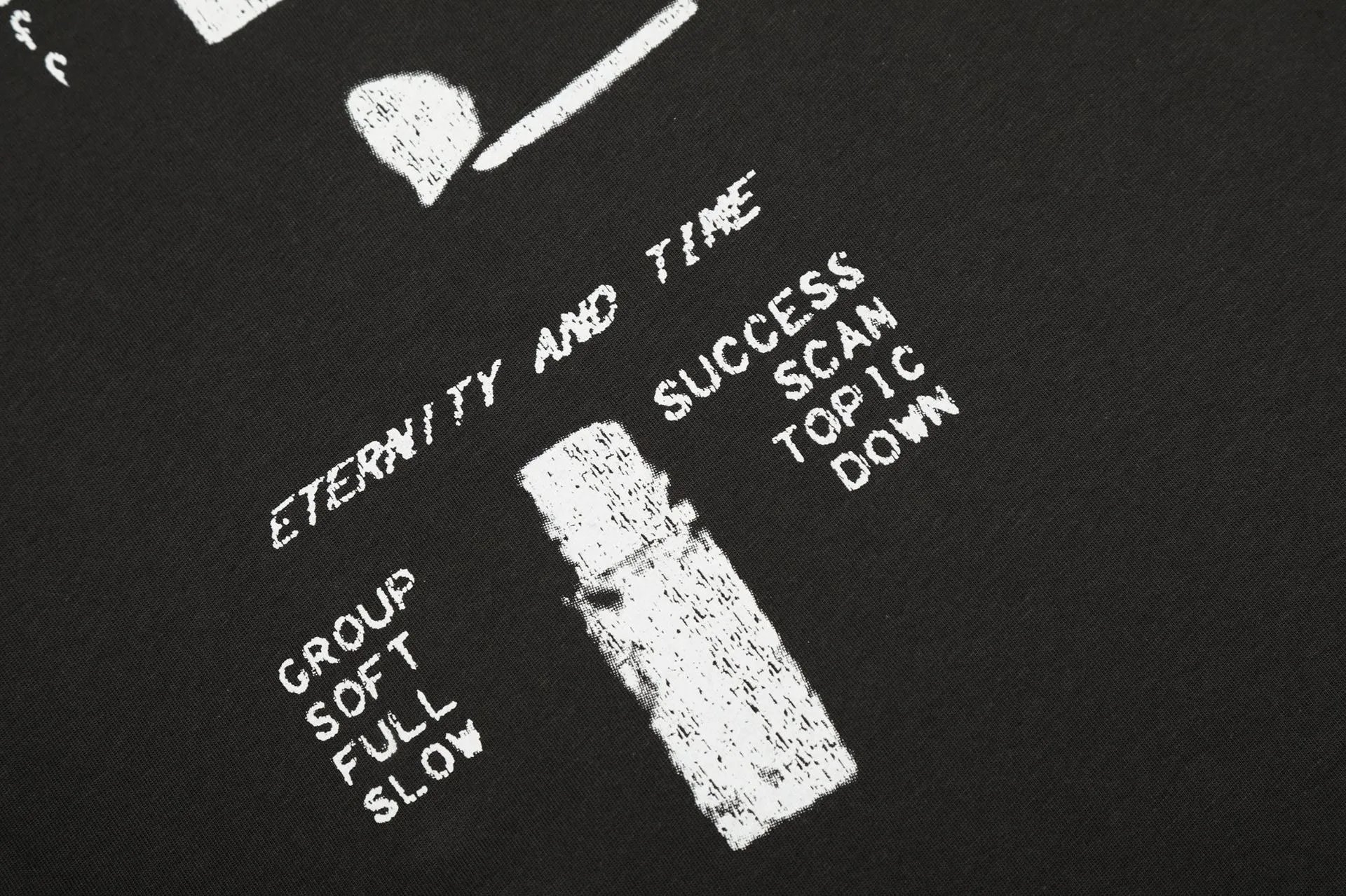 Design Long Sleeve Graphic Tee Black T-Shirts - 13