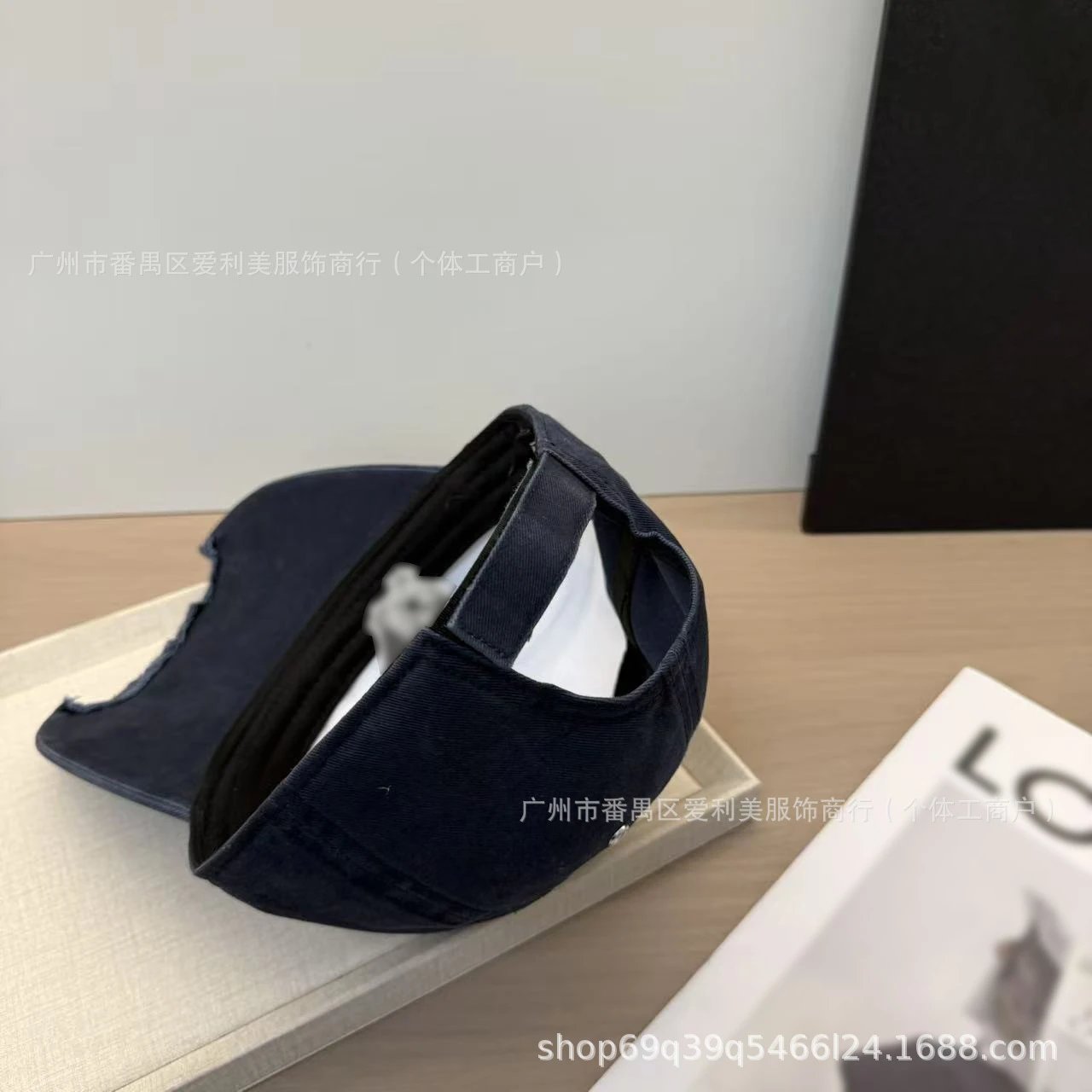 Chrome Hearts Cross Logo Distressed Black Baseball Cap - 14