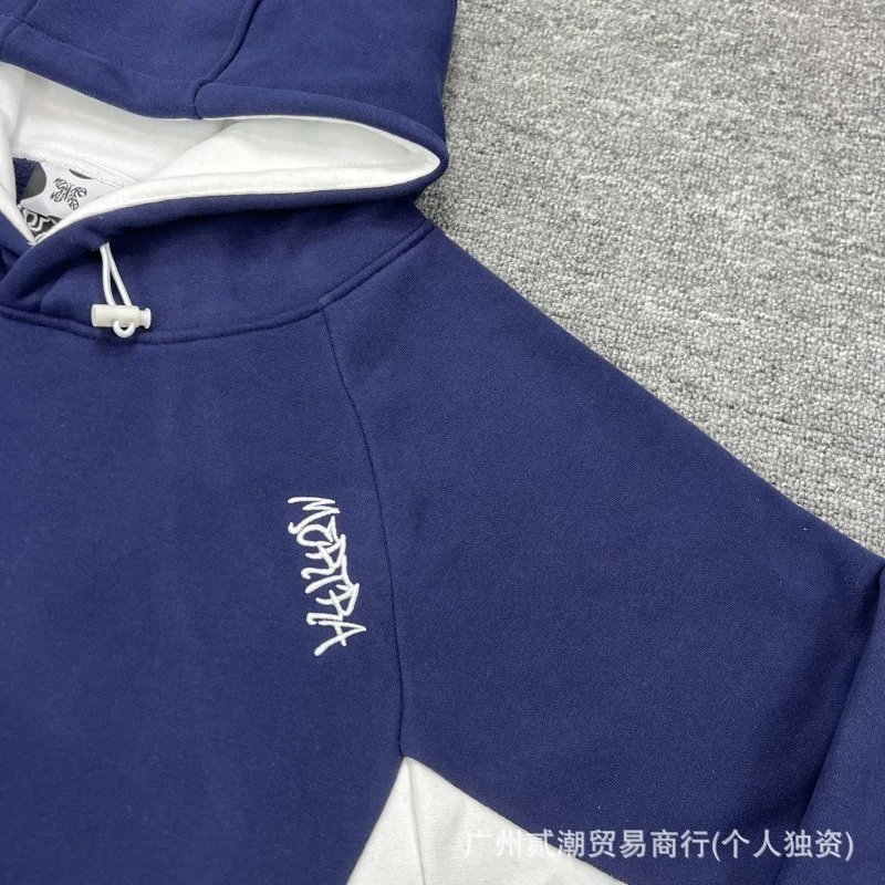 Design Color-Block Hoodie Gray / Black - 32