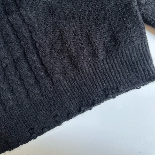 Enfants Riches Déprimés Knitwear Cropped knit sweater product detail image 24