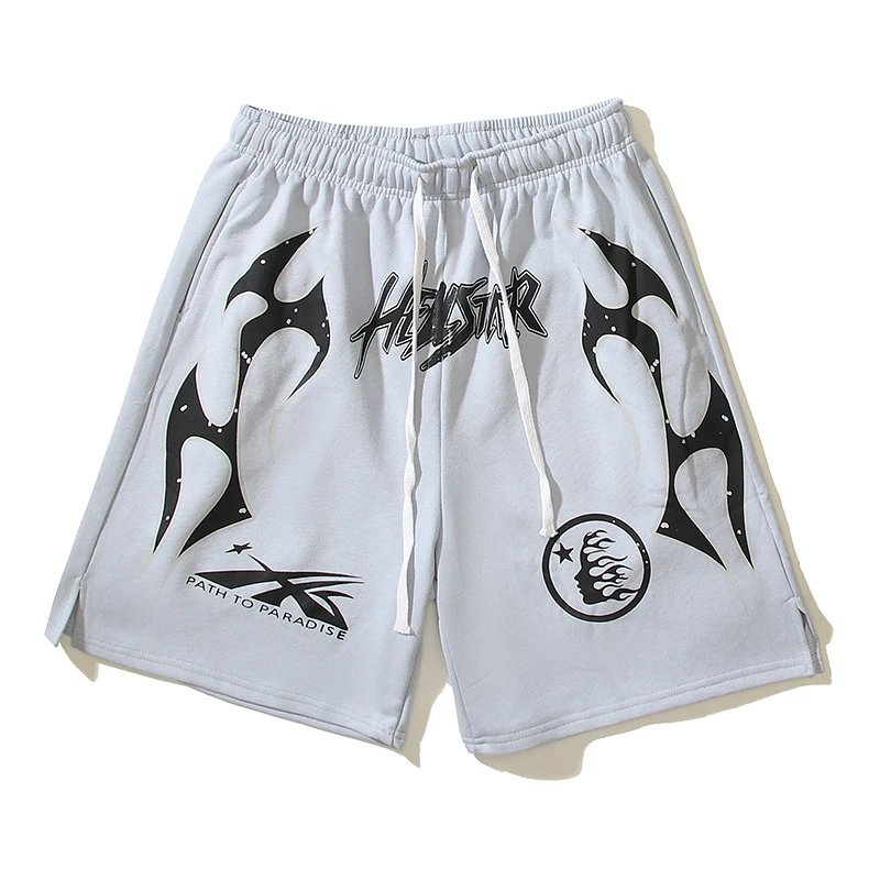 Hellstar Path to Paradise Black Graphic Shorts - 13
