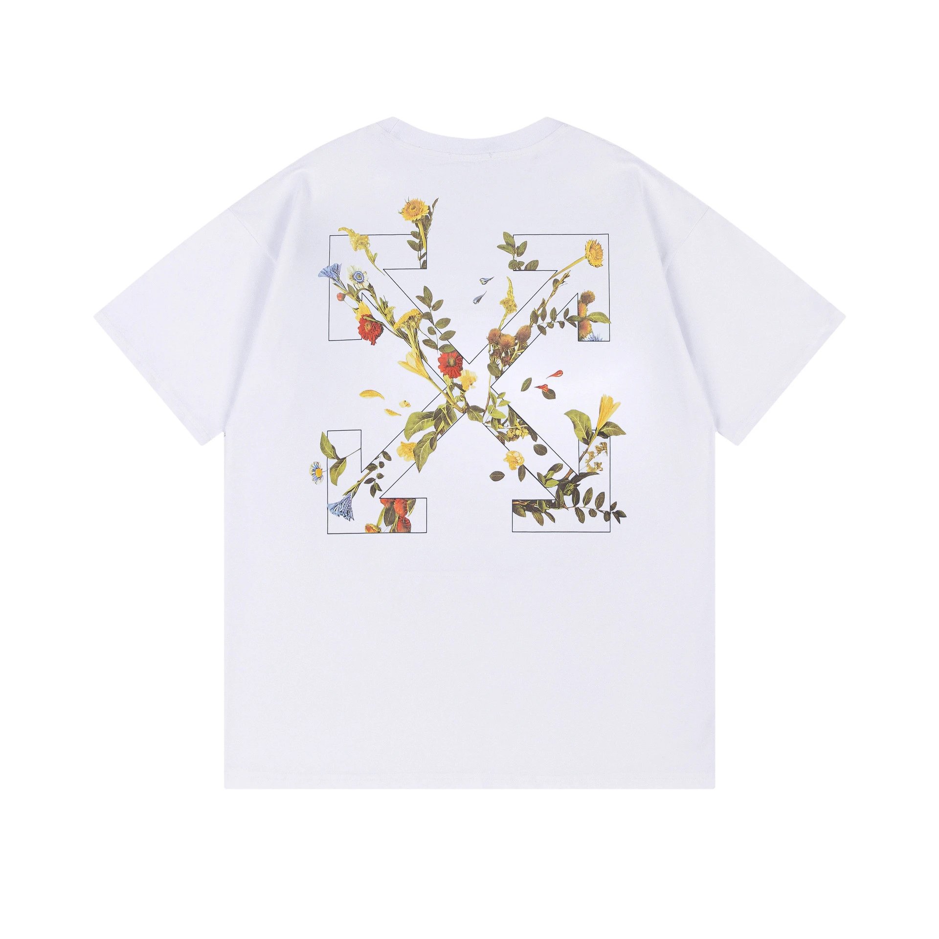 Off-White Arrow Crack Print White T-Shirt - 18