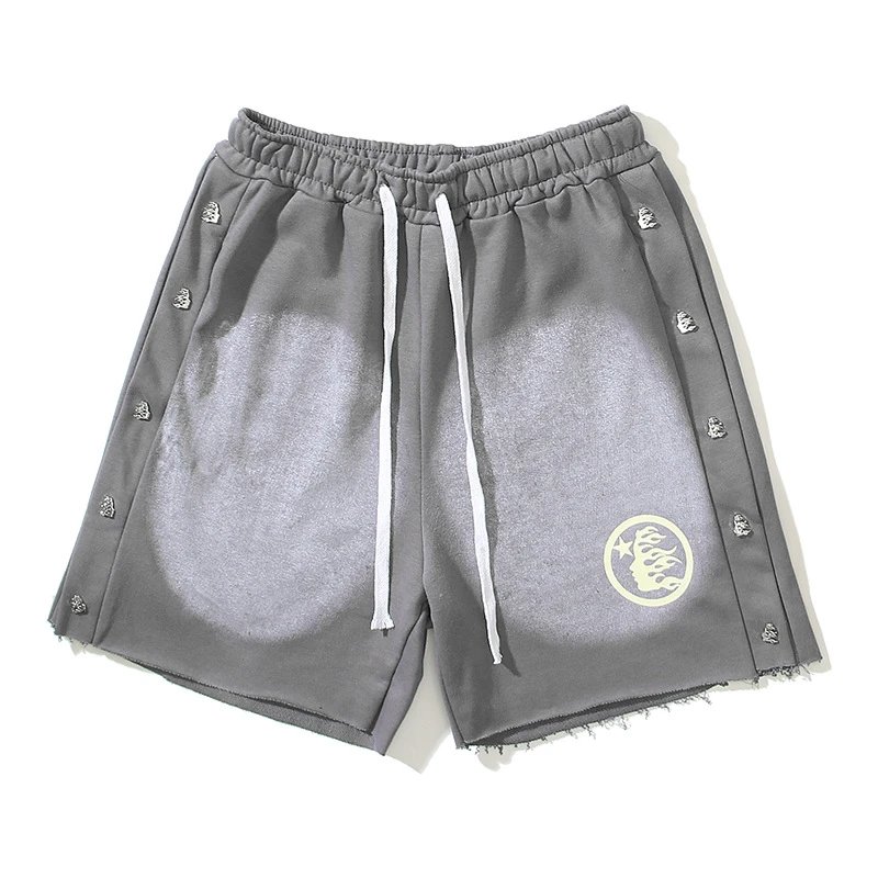 Hellstar Path to Paradise Black Graphic Shorts - 21